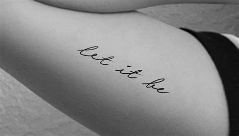 let it be tatuaje|Let It Be Tattoo Meaning: Uncovering Its Hidden。